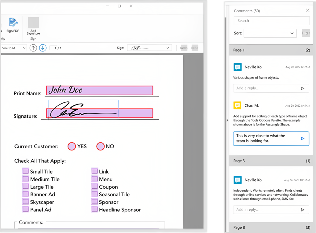 pdf management screenshot