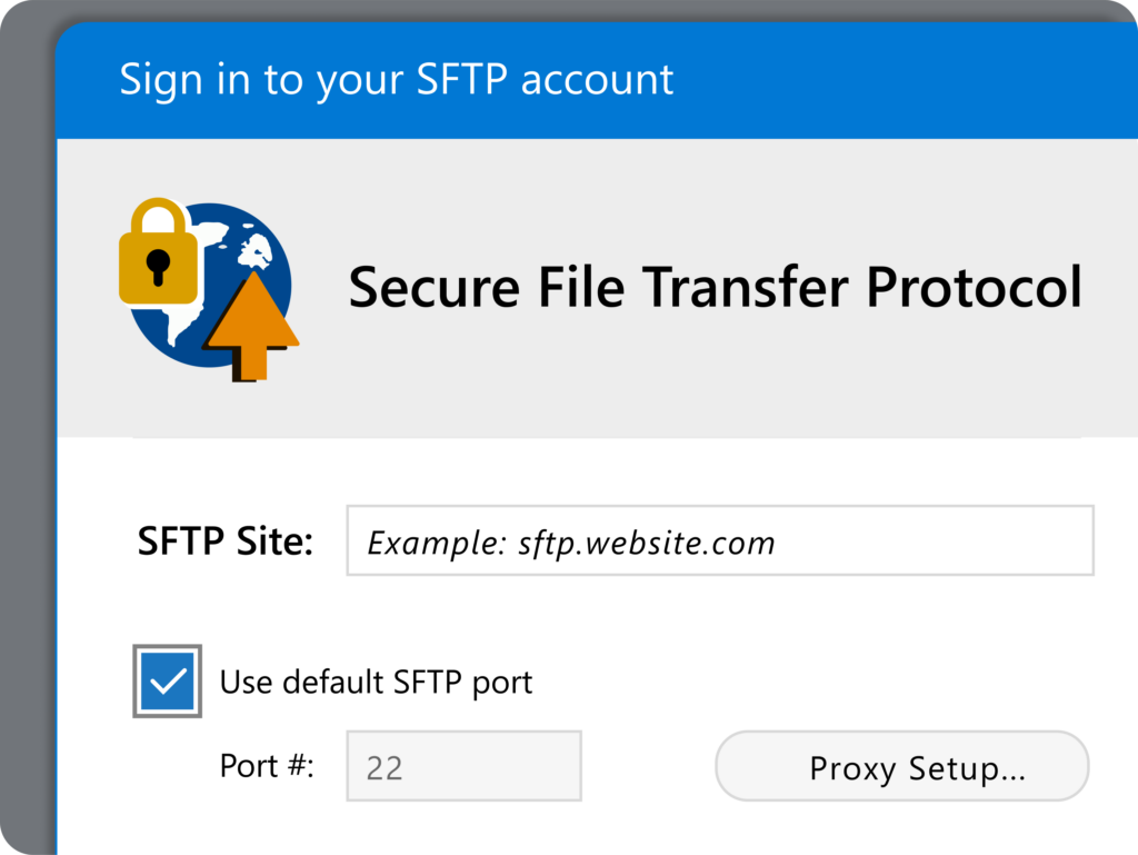 secure ftp transfer protocol screenshot 
